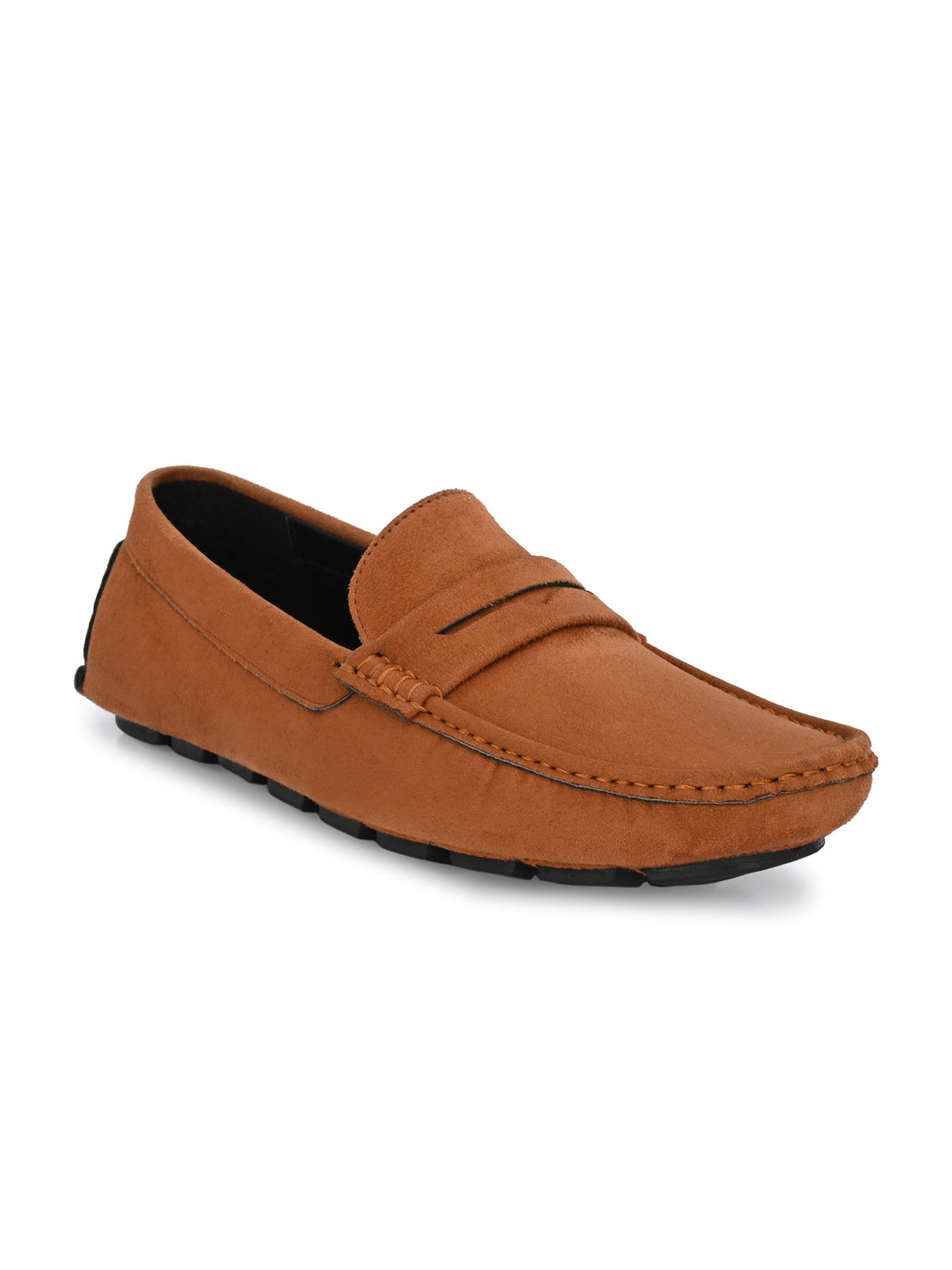 Guava Men's Tan Casual Slip On Driving Loafers (GV15JA753)