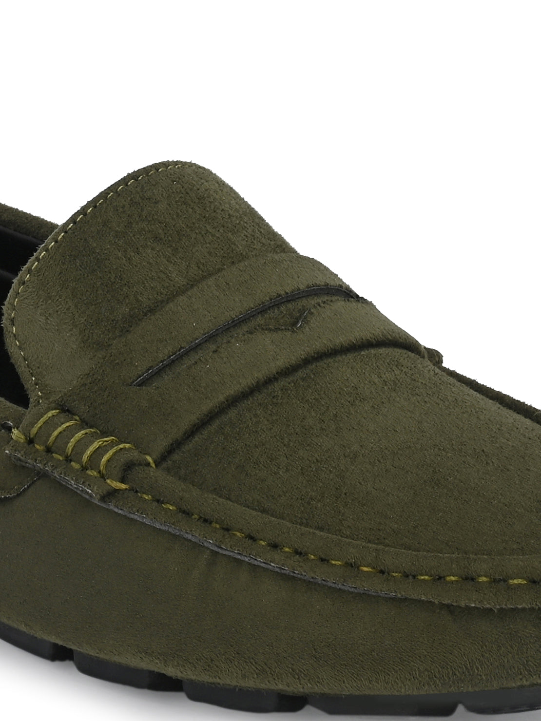 Guava Men's Olive Casual Slip On Driving Loafers (GV15JA755)