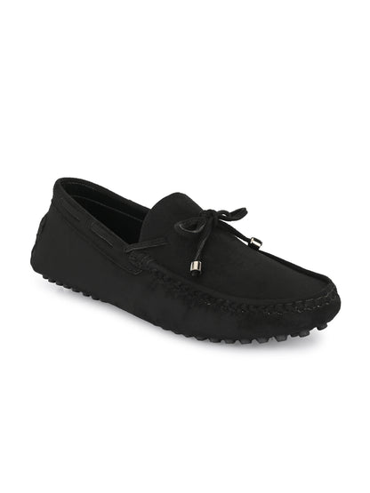 Guava Men's Black Casual Slip On Driving Loafers (GV15JA756)