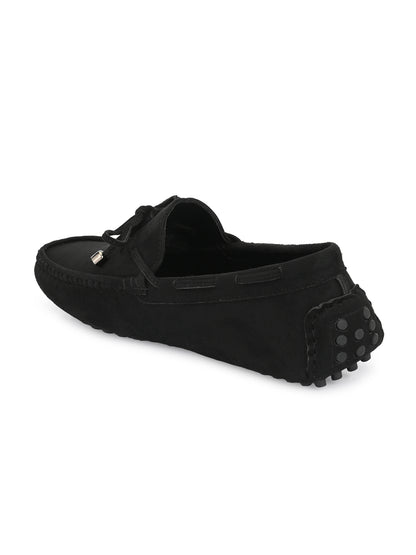 Guava Men's Black Casual Slip On Driving Loafers (GV15JA756)