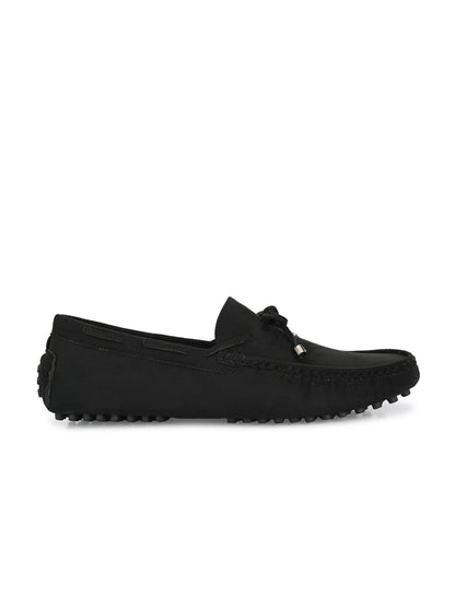 Guava Men's Black Casual Slip On Driving Loafers (GV15JA756)