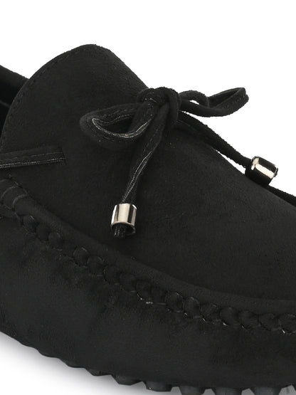 Guava Men's Black Casual Slip On Driving Loafers (GV15JA756)