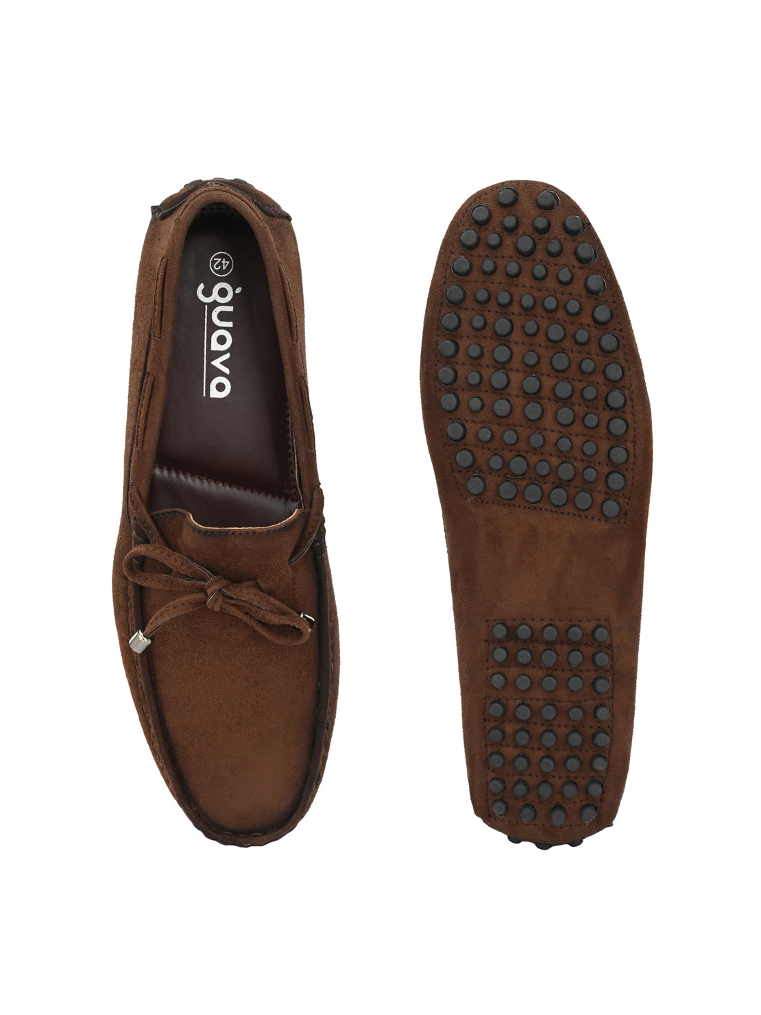 Guava Men's Brown Casual Slip On Driving Loafers (GV15JA757)