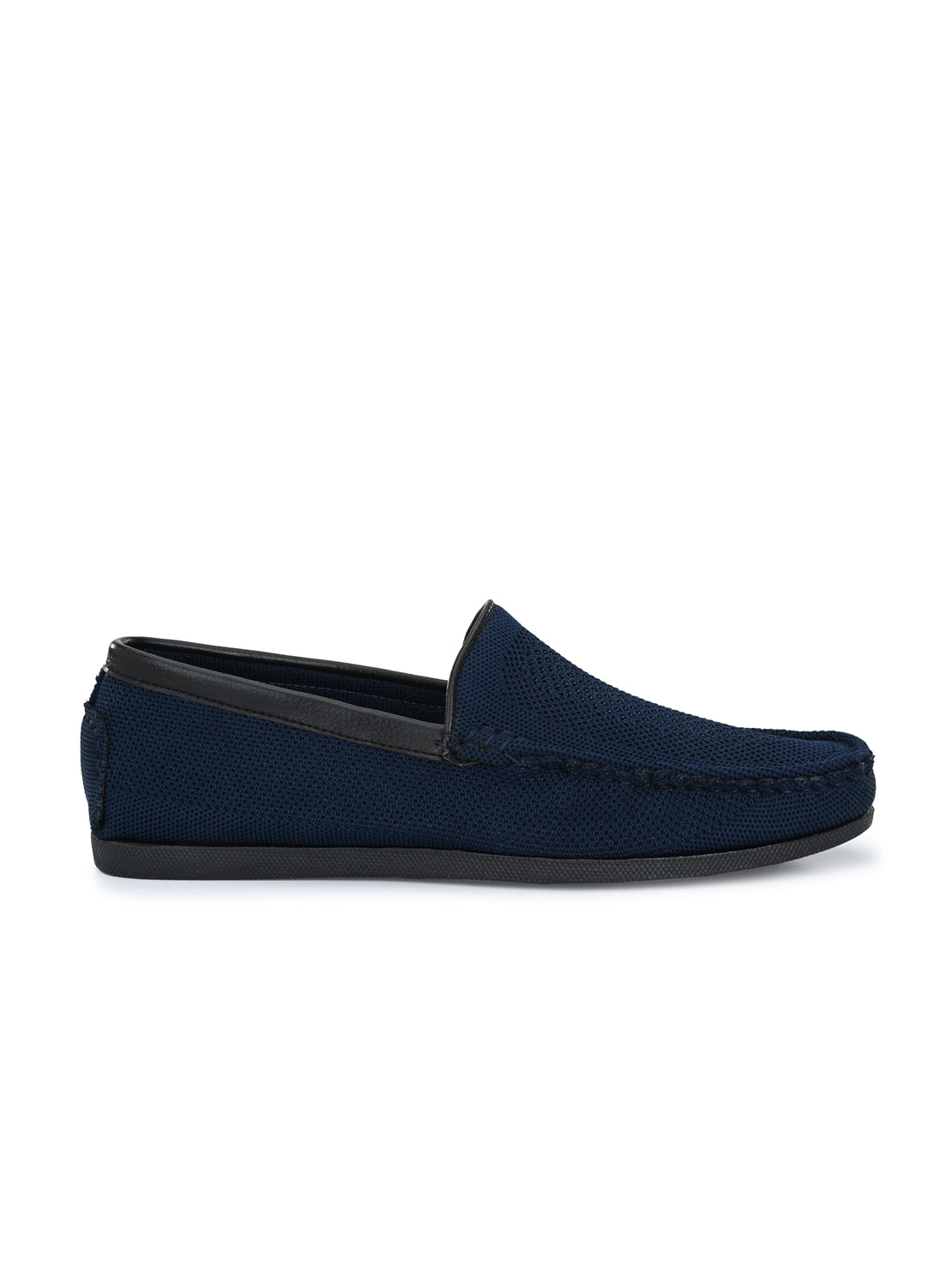 Guava Men's Blue Knitted Slip On Driving Loafers (GV15JA762)