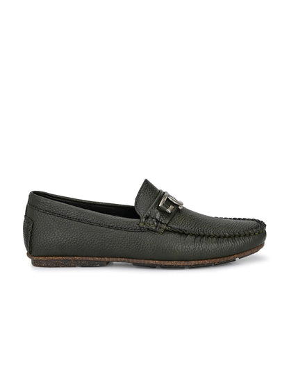 Guava Men's Black Casual Slip On Driving Loafers (GV15JA767)