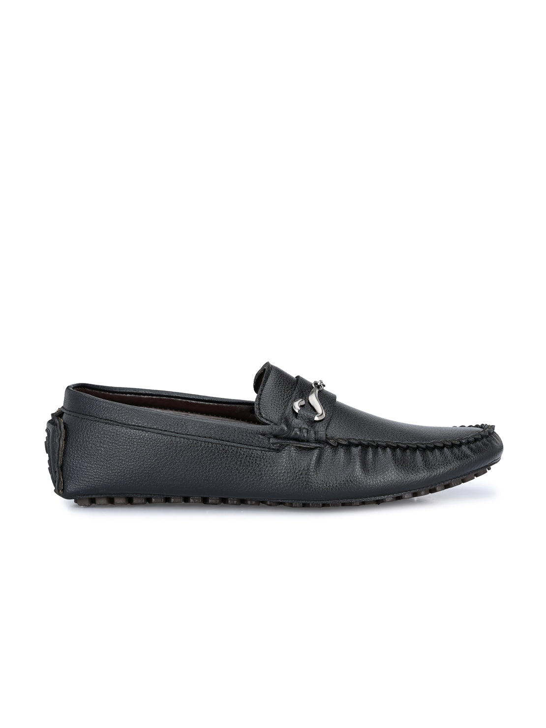 Guava Men's Black Casual Slip On Driving Loafers (GV15JA769)
