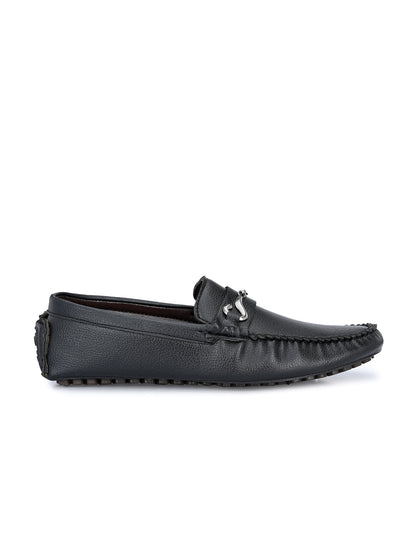 Guava Men's Black Casual Slip On Driving Loafers (GV15JA769)