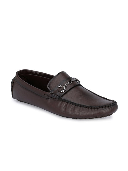 Guava Men's Brown Casual Slip On Driving Loafers (GV15JA770)