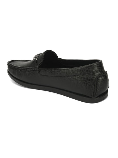 Guava Men's Black Casual Slip On Driving Loafers (GV15JA772)