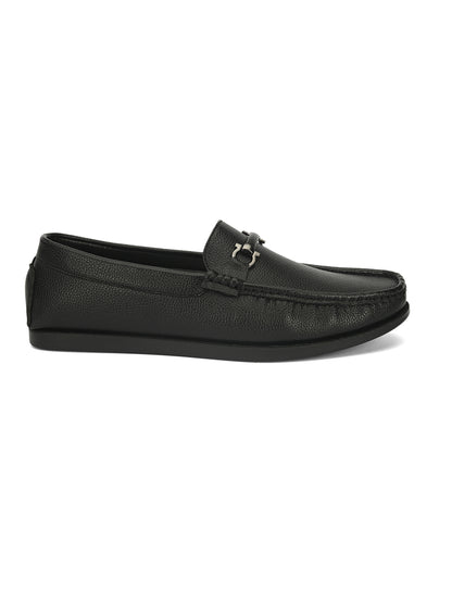 Guava Men's Black Casual Slip On Driving Loafers (GV15JA772)