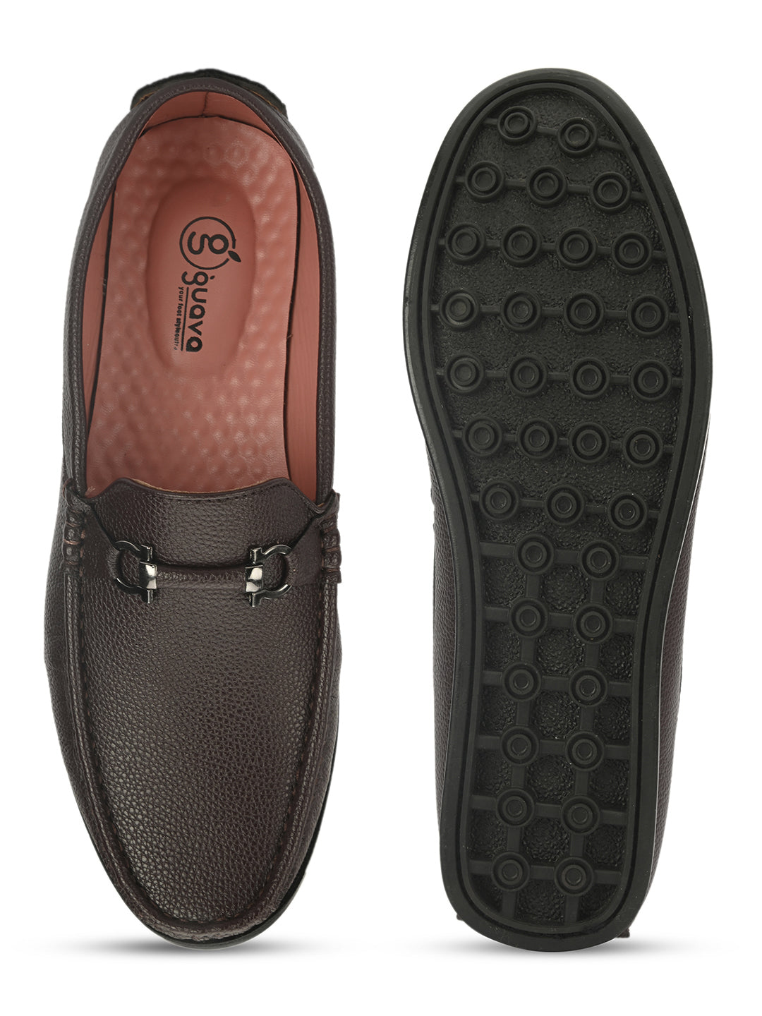 Guava Men's Brown Casual Slip On Driving Loafers (GV15JA773)