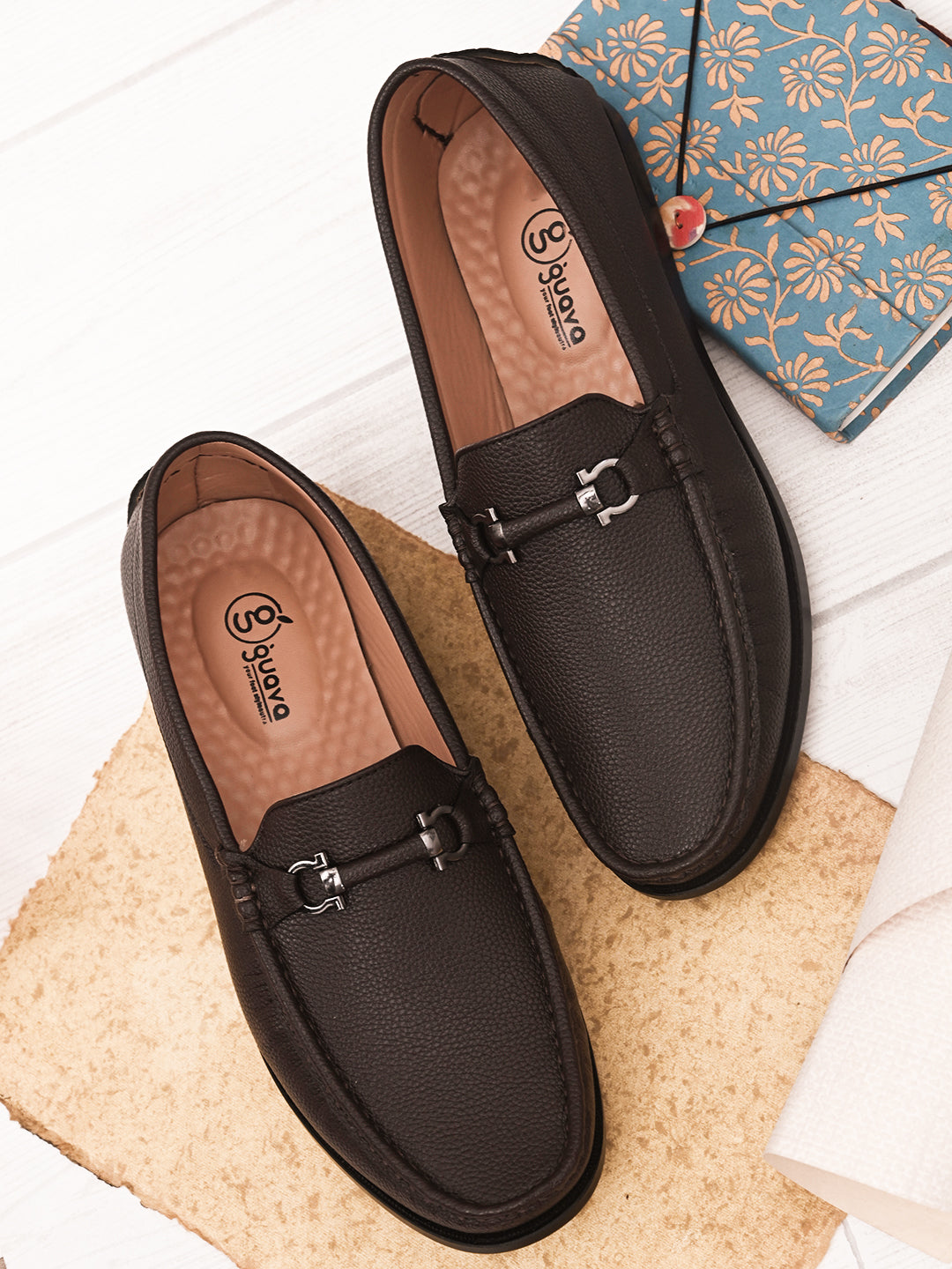 Guava Men's Brown Casual Slip On Driving Loafers (GV15JA773)