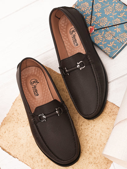 Guava Men's Brown Casual Slip On Driving Loafers (GV15JA773)