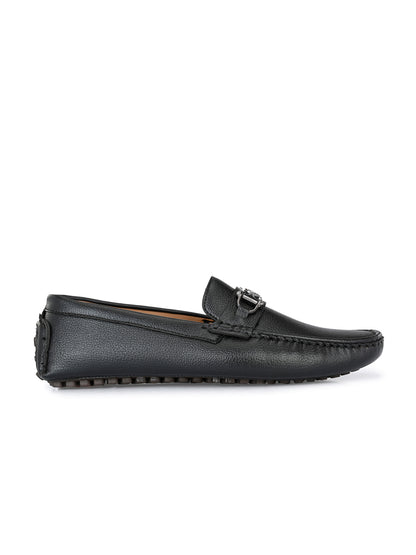 Guava Men's Black Casual Slip On Driving Loafers (GV15JA774)