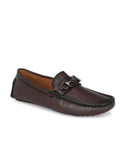 Guava Men's Brown Casual Slip On Driving Loafers (GV15JA775)