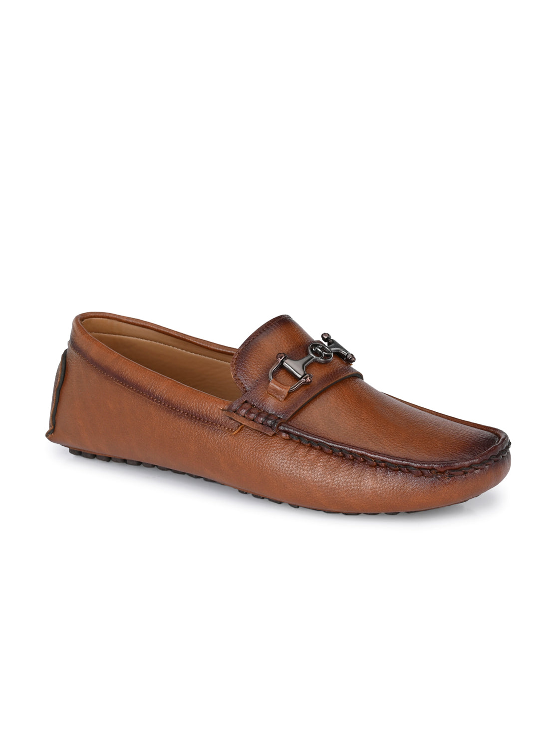 Guava Men's Tan Casual Slip On Driving Loafers (GV15JA776)