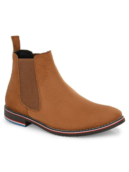 Guava Men's Tan Casual Chelsea Boots (GV15JA779)