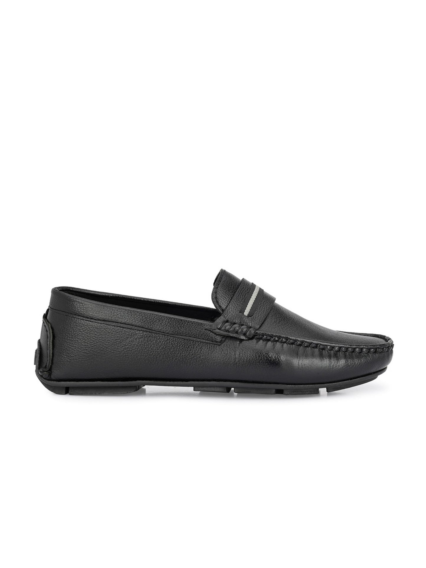 Guava Men's black Casual Slip On Driving Loafers (GV15JA782)