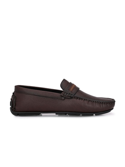 Guava Men's Brown Casual Slip On Driving Loafers (GV15JA783)