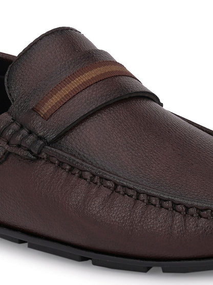 Guava Men's Brown Casual Slip On Driving Loafers (GV15JA783)