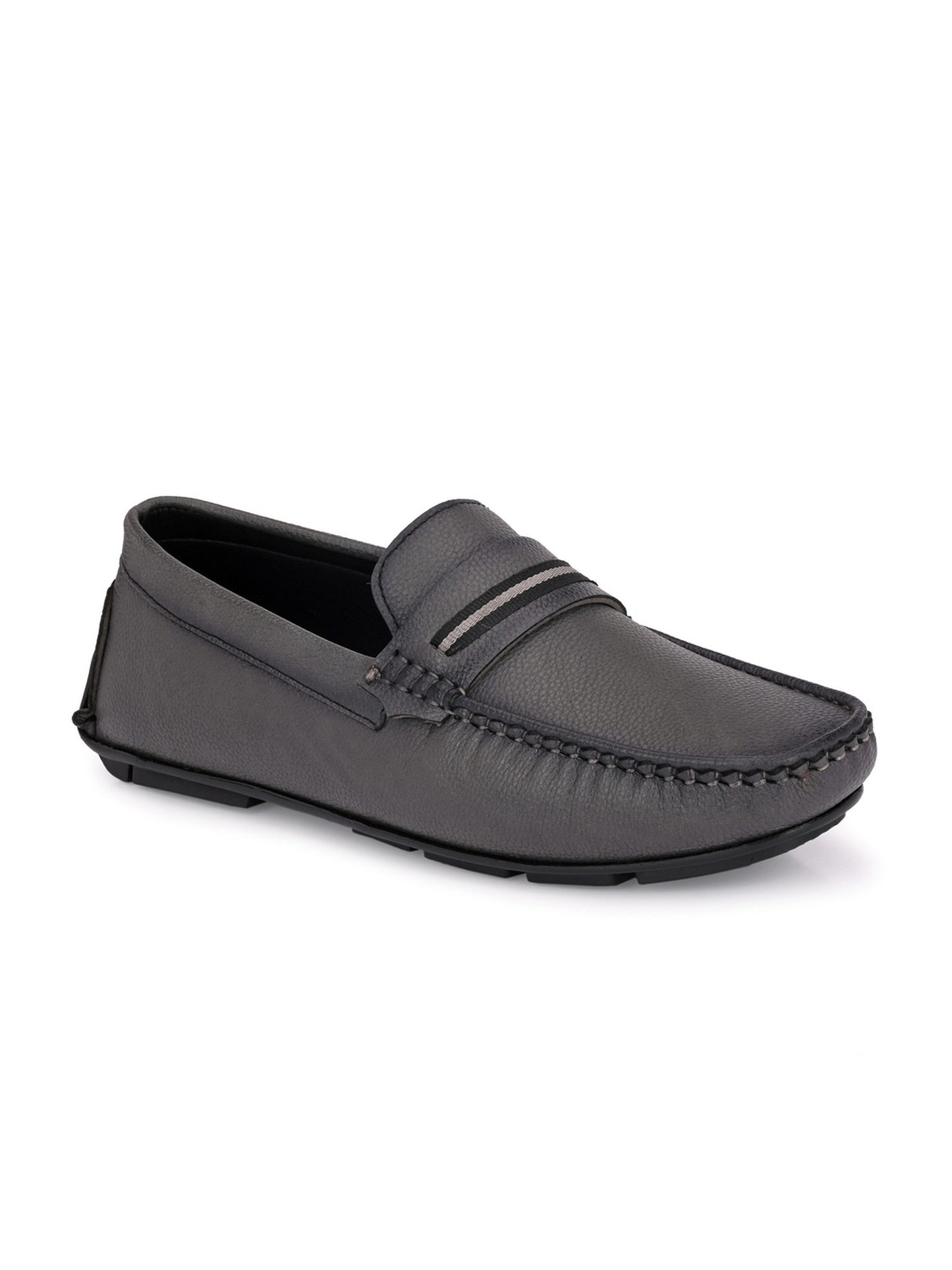 Guava Men's Grey Casual Slip On Driving Loafers (GV15JA786)