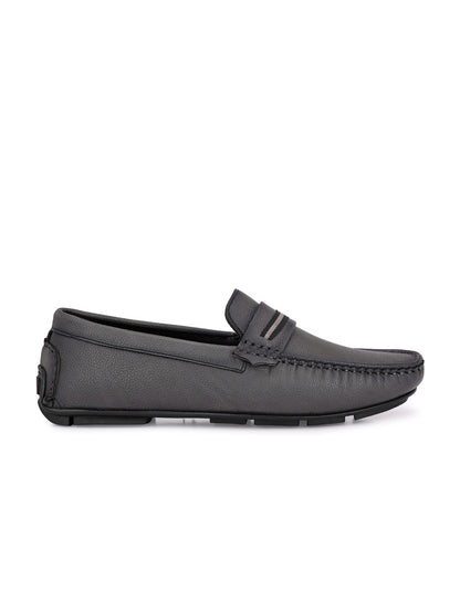 Guava Men's Grey Casual Slip On Driving Loafers (GV15JA786)