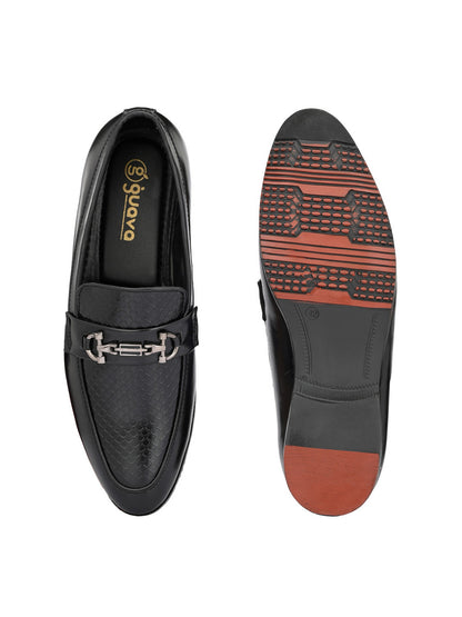 Guava Men's Black Slip On Party Formal Shoes (GV15JA790)