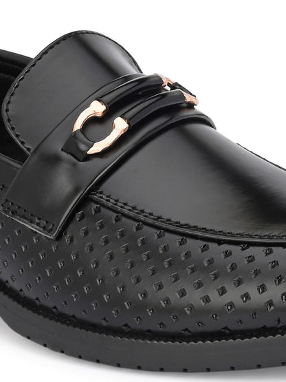 Guava Men's Black Slip On Party Formal Shoes (GV15JA792)