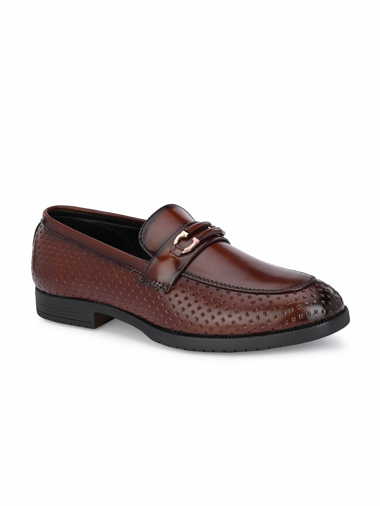 Guava Men's Brown Slip On Party Formal Shoes (GV15JA793)