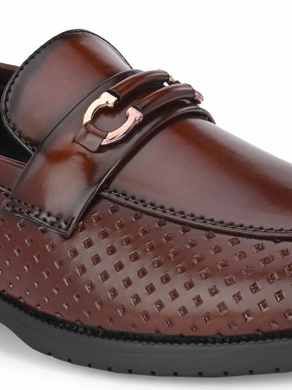 Guava Men's Brown Slip On Party Formal Shoes (GV15JA793)