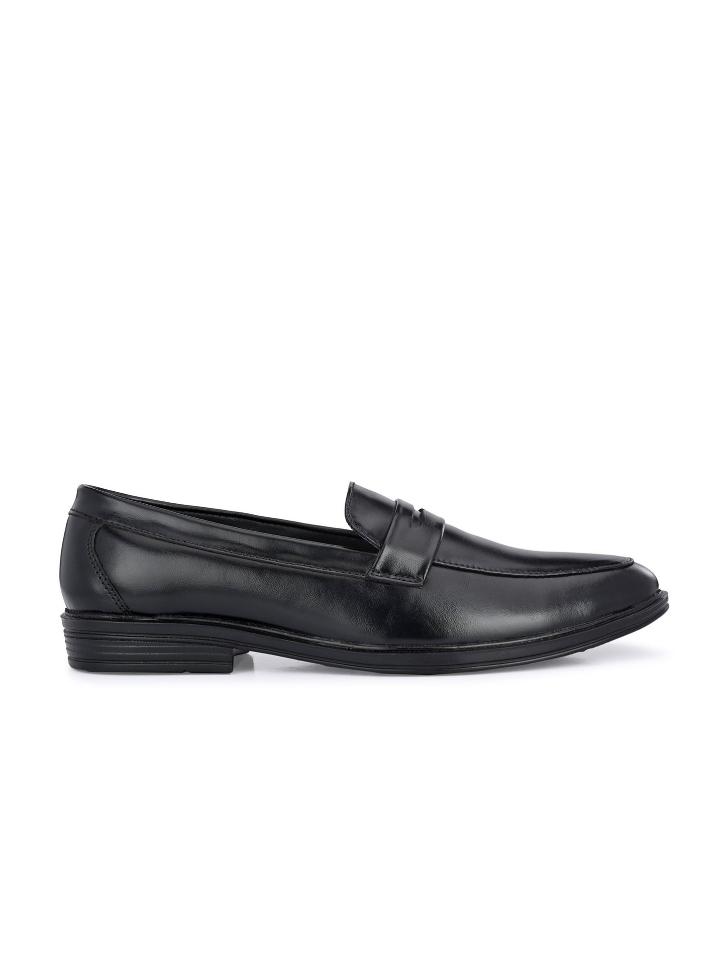 Guava Men's Black Genuine Leather Slip On Formal Shoes (GV15JA796)