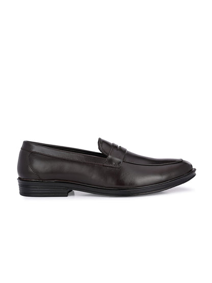 Guava Men's Brown Genuine Leather Slip On Formal Shoes (GV15JA797)