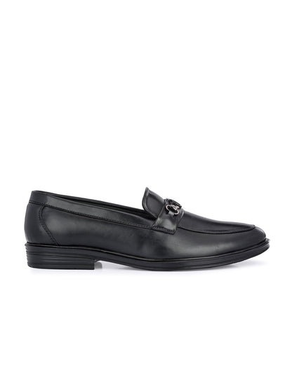 Guava Men's Black Genuine Leather Slip On Formal Shoes (GV15JA798)