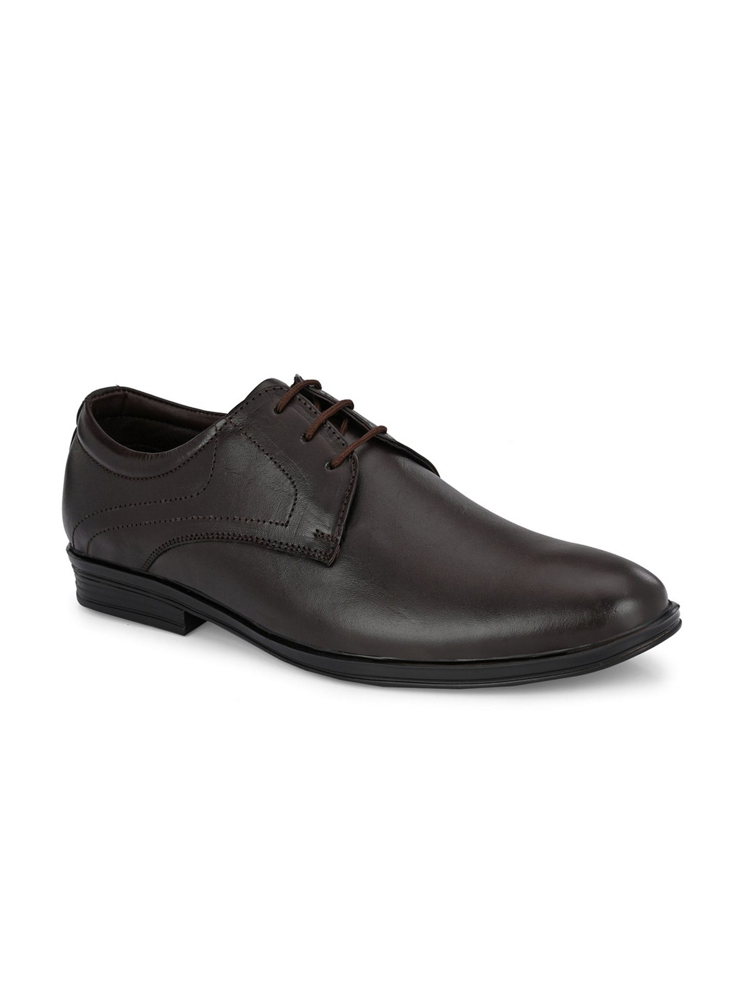 Guava Men's Brown Genuine Derby Lace Up Formal Shoes (GV15JA801)