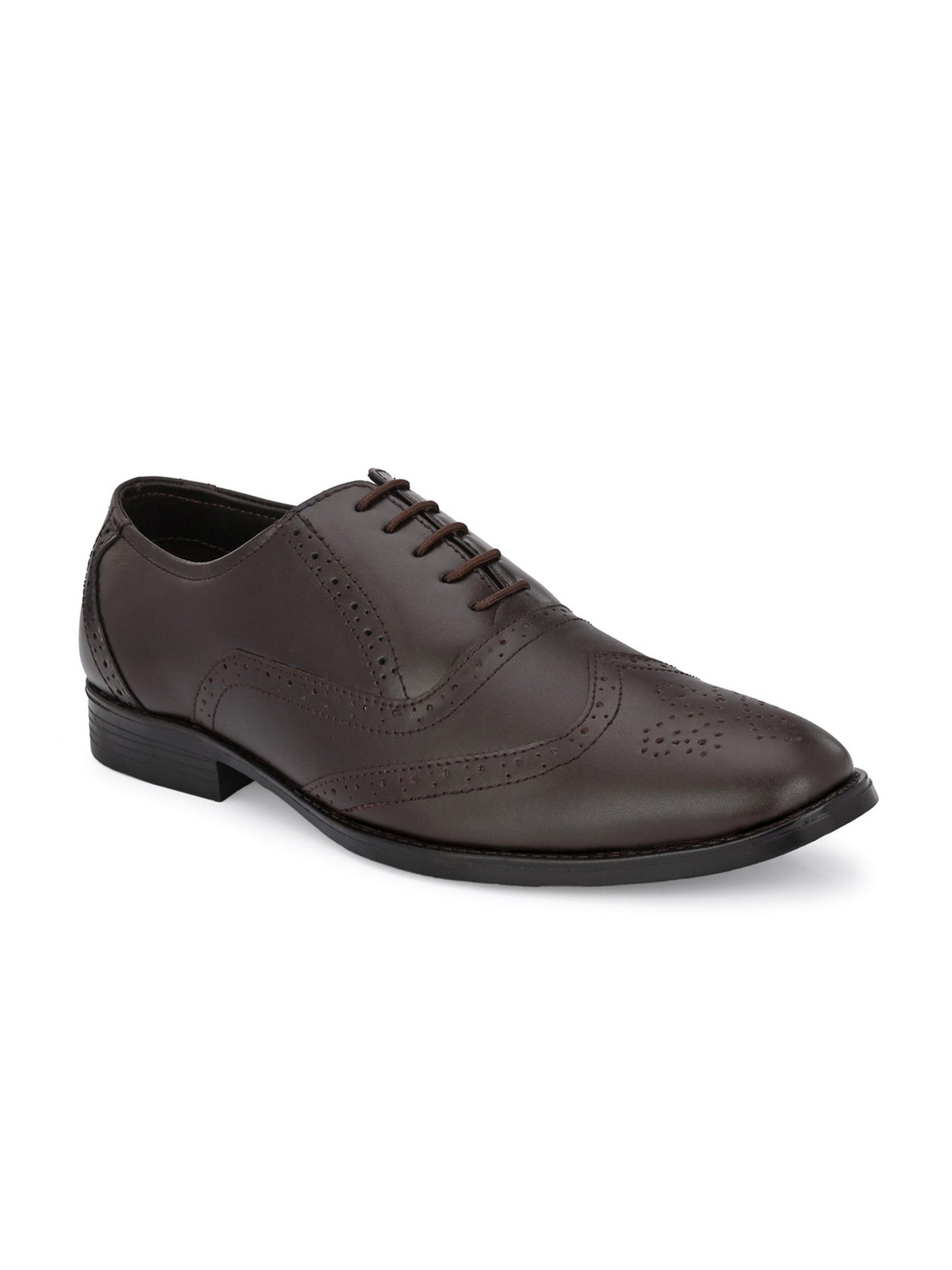 Guava Men's Brown Oxford Brouge Lace Up Formal Shoes (GV15JA807)