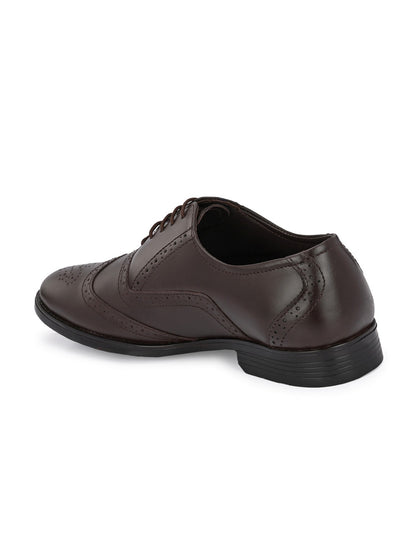 Guava Men's Brown Oxford Brouge Lace Up Formal Shoes (GV15JA807)