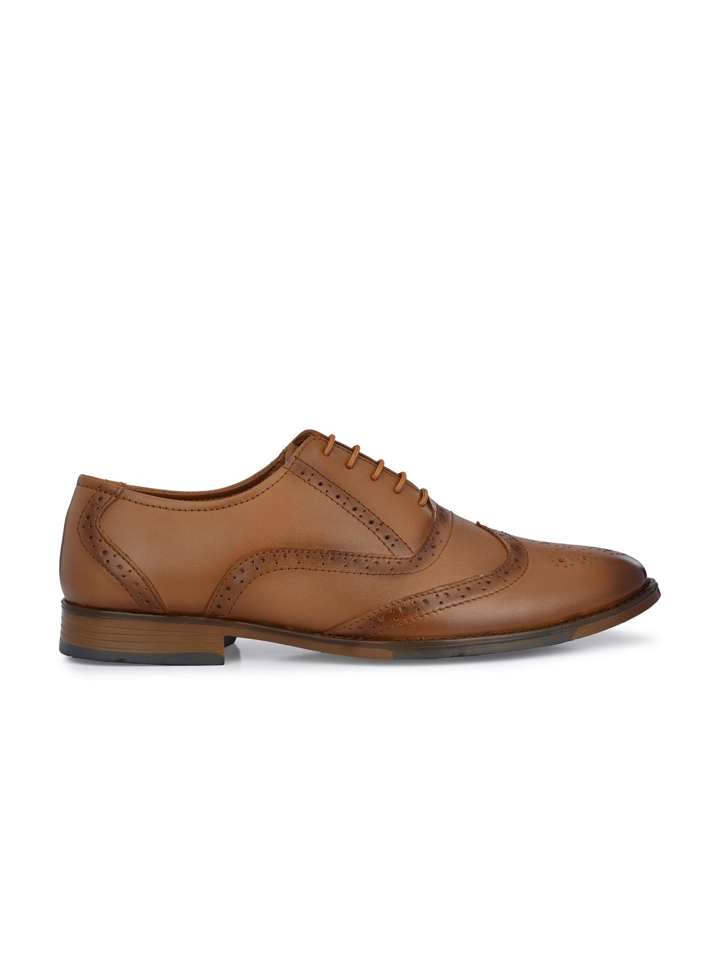 Guava Men's Tan Oxford Brouge Lace Up Formal Shoes (GV15JA808)