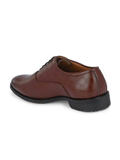 Guava Men's Brown Derby Lace Up Semi Formal Shoes (GV15JA810)