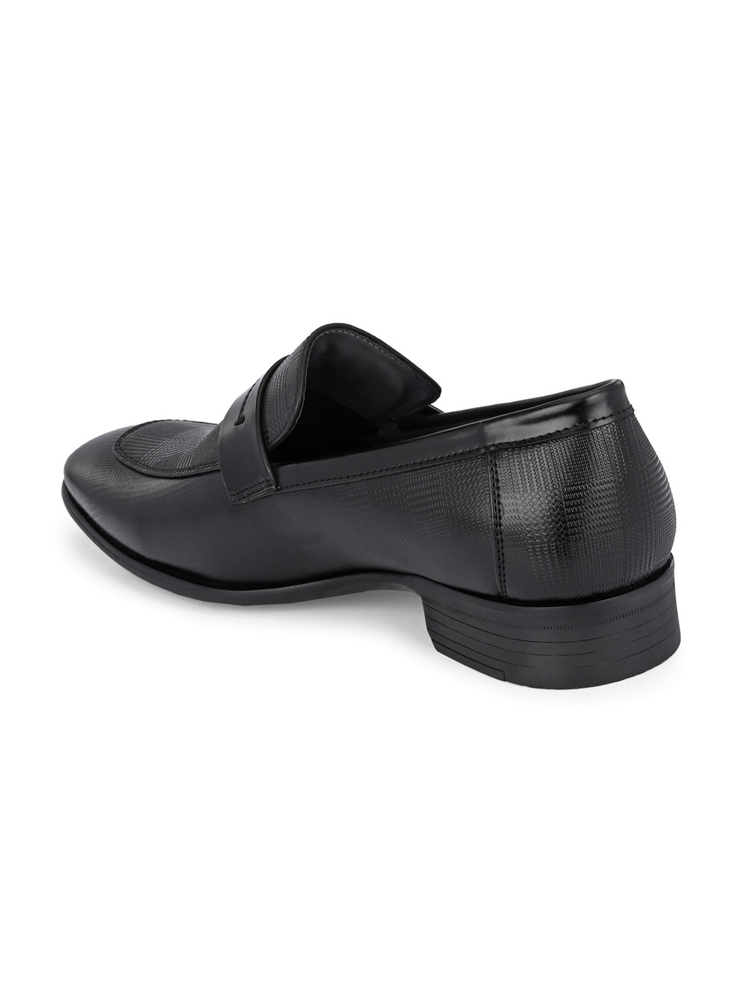 Guava Men's Black Slip On Semi Formal Shoes (GV15JA811)