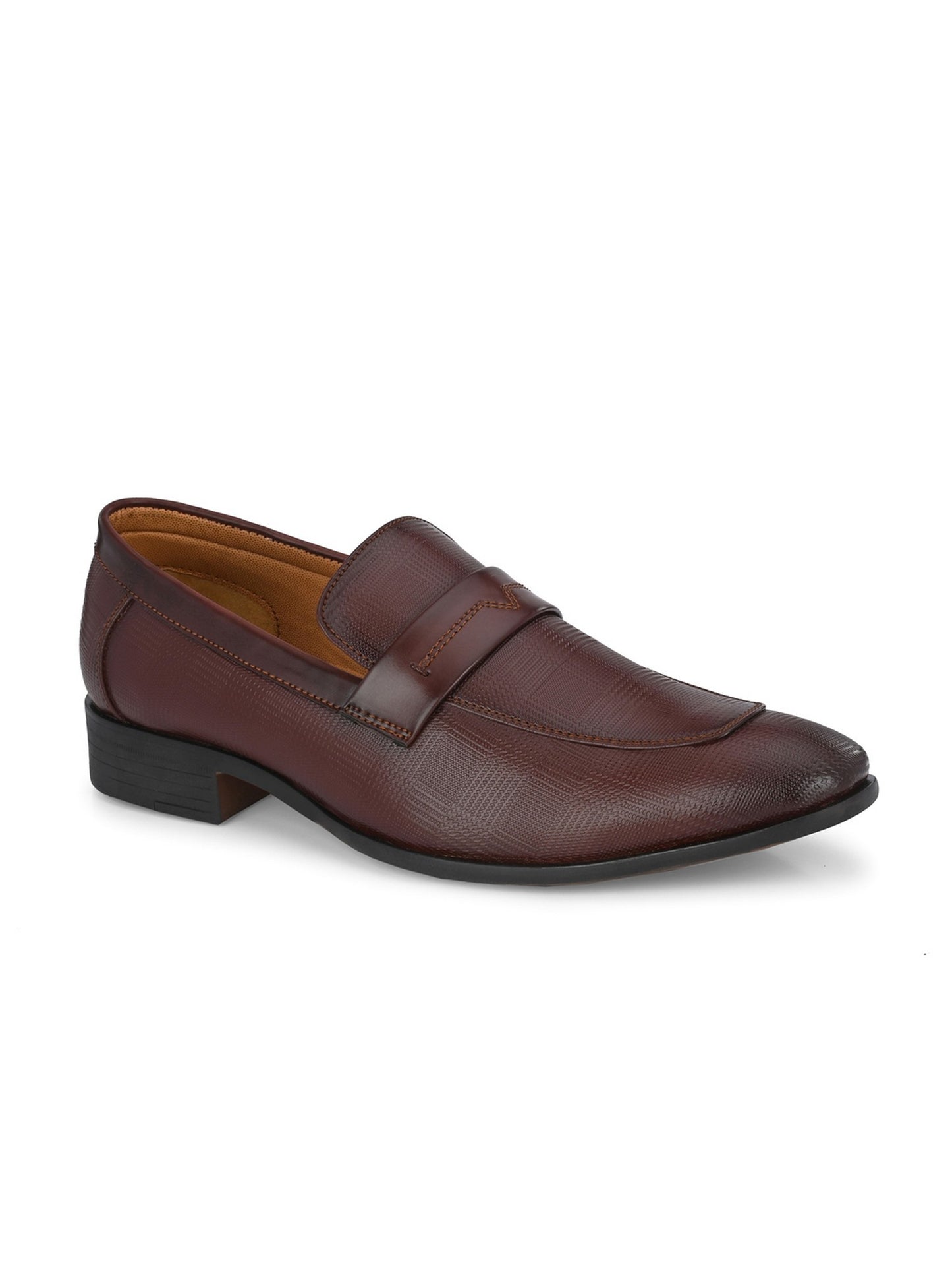 Guava Men's Brown Slip On Semi Formal Shoes (GV15JA812)