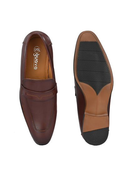 Guava Men's Brown Slip On Semi Formal Shoes (GV15JA812)