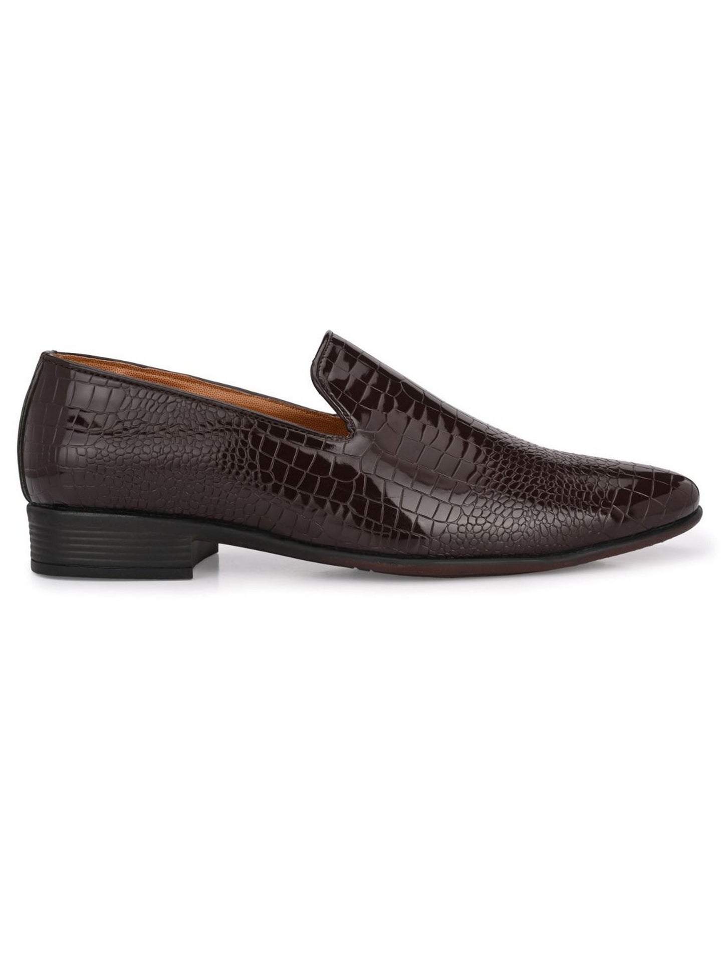Guava Men's Brown Slip On Semi Formal Shoes (GV15JA815)