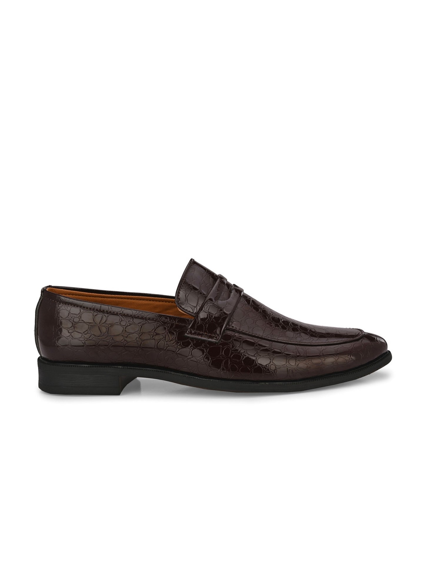 Guava Men's Brown Slip On Semi Formal Shoes (GV15JA817)