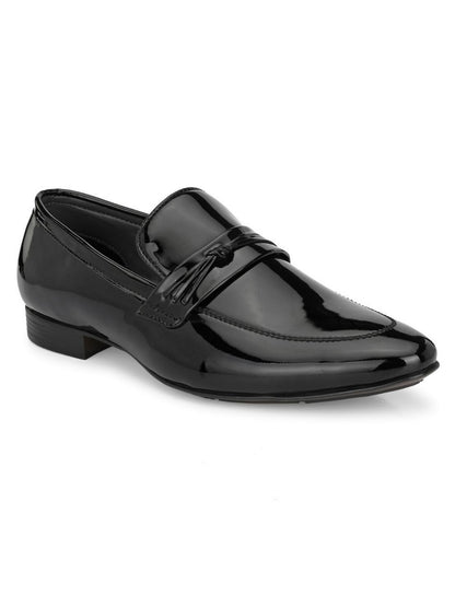 Guava Men's Black Slip On Semi Formal Shoes (GV15JA821)