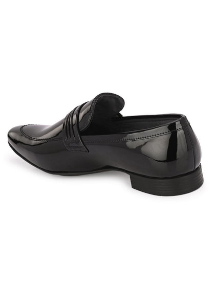 Guava Men's Black Slip On Semi Formal Shoes (GV15JA821)