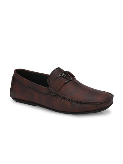 Guava Men's Brown Casual Slip On Driving Loafers (GV15JA827)