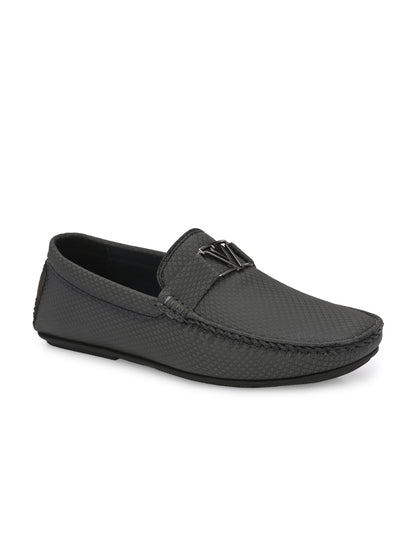 Guava Men's Grey Casual Slip On Driving Loafers (GV15JA830)