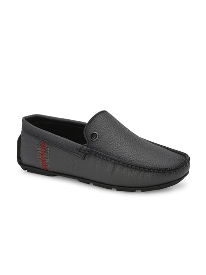 Guava Men's Grey Casual Slip On Driving Loafers (GV15JA836)