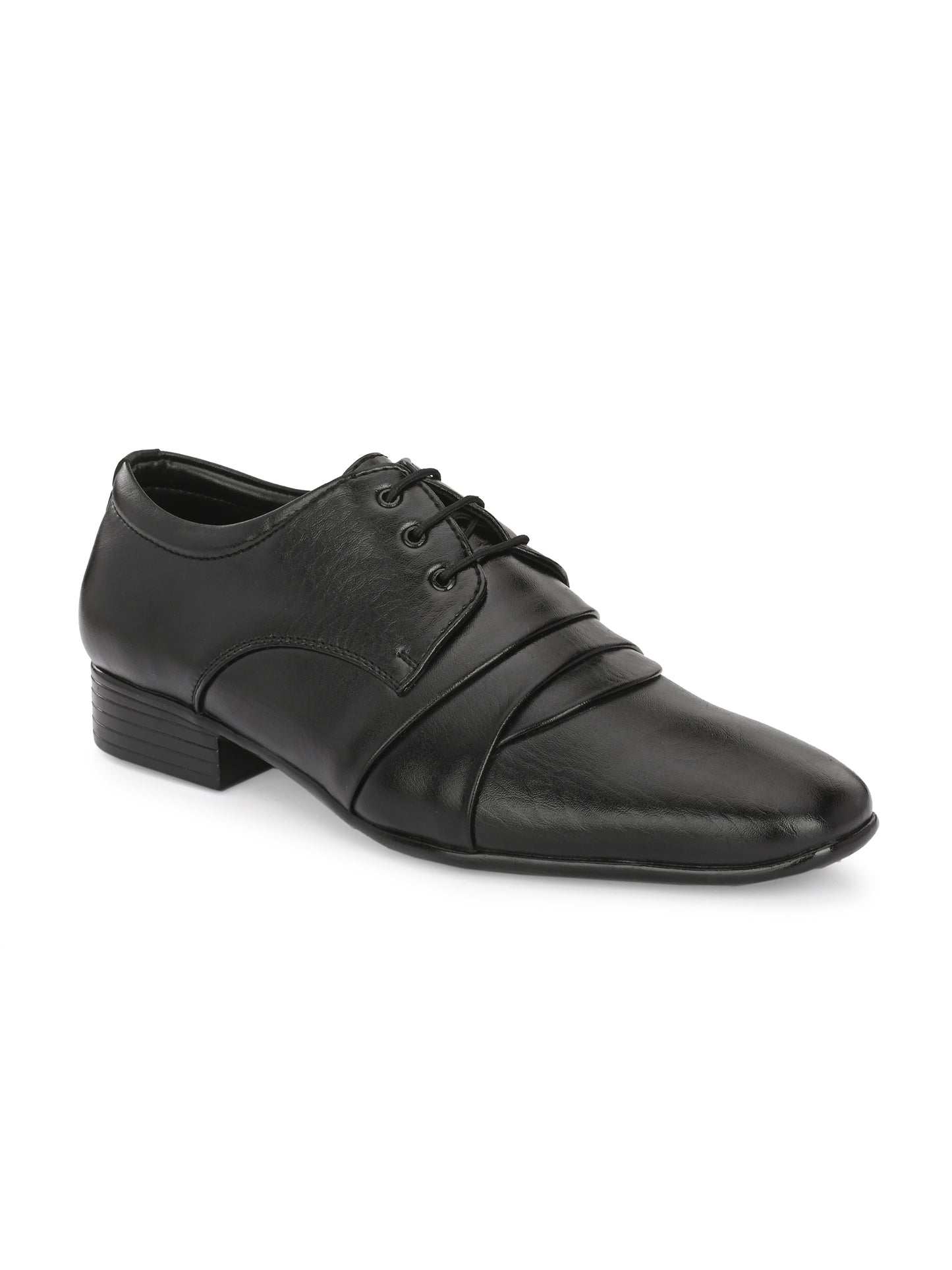 Guava Men's Black Derby Lace Up Formal Shoes (GV15JA839)