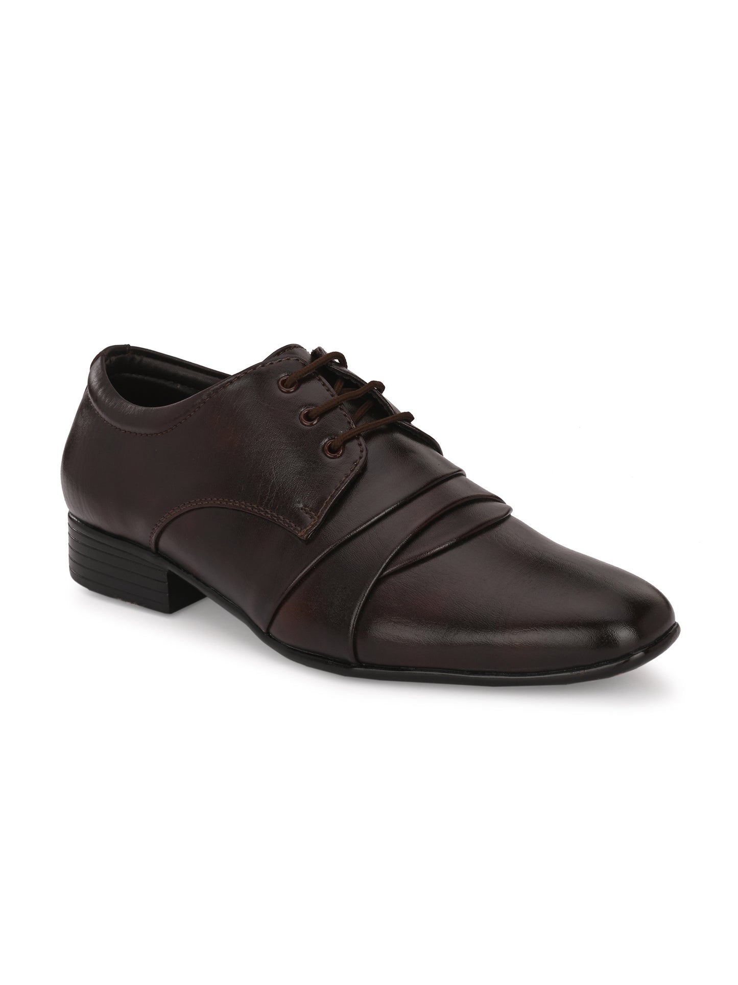 Guava Men's Brown Derby Lace Up Formal Shoes (GV15JA840)